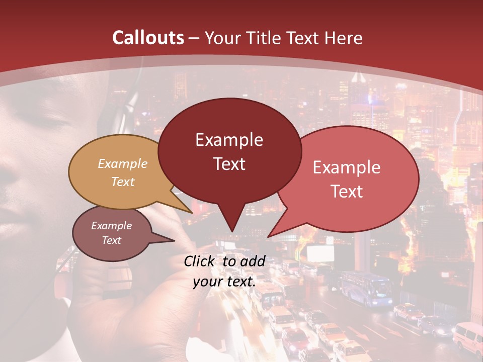 Building Earphones Music PowerPoint Template