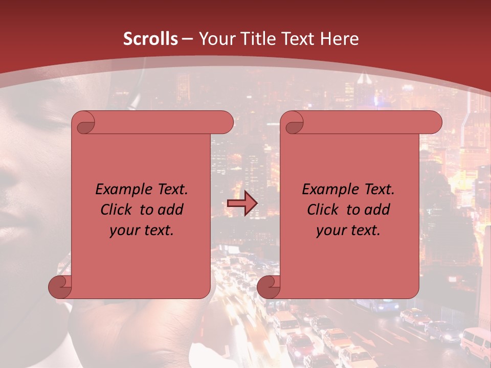 Building Earphones Music PowerPoint Template