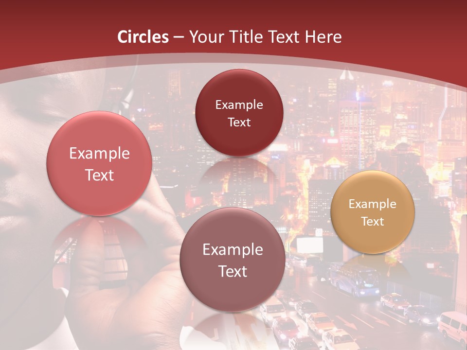 Building Earphones Music PowerPoint Template