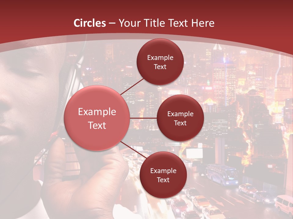 Building Earphones Music PowerPoint Template