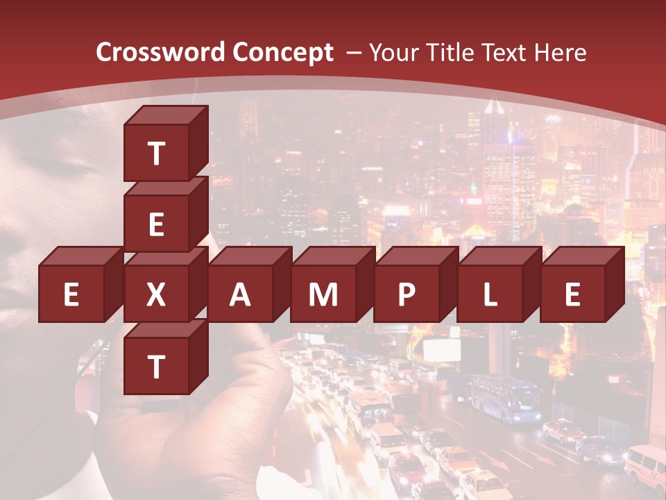 Building Earphones Music PowerPoint Template