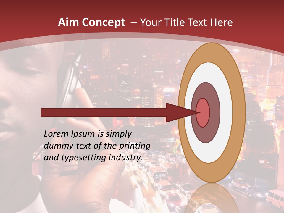 Building Earphones Music PowerPoint Template