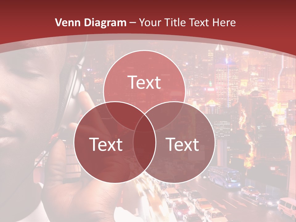 Building Earphones Music PowerPoint Template