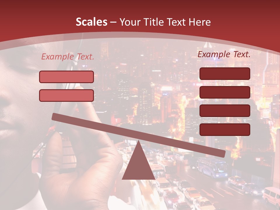 Building Earphones Music PowerPoint Template