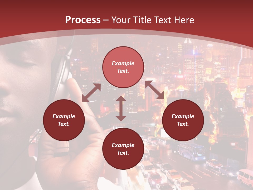 Building Earphones Music PowerPoint Template