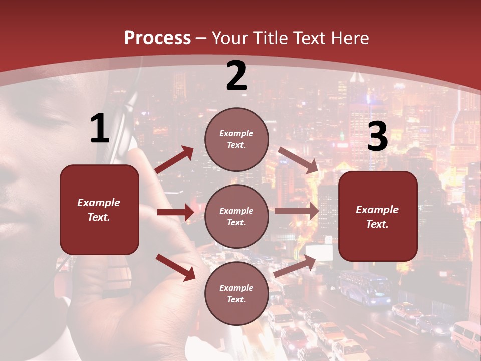 Building Earphones Music PowerPoint Template