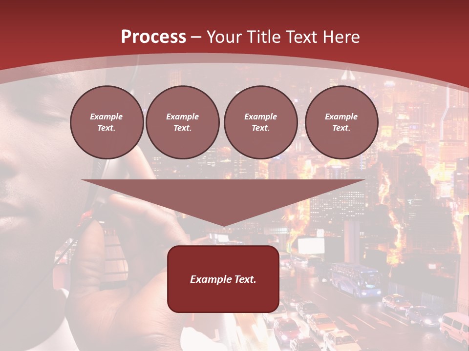 Building Earphones Music PowerPoint Template