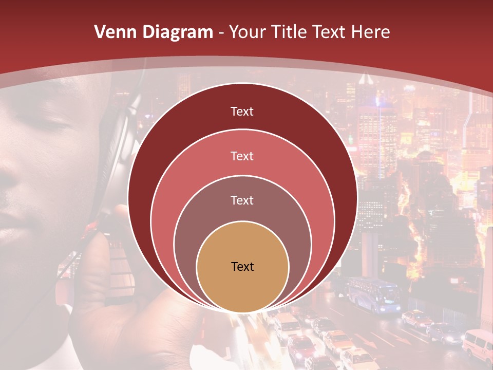 Building Earphones Music PowerPoint Template