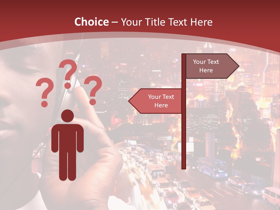 Building Earphones Music PowerPoint Template