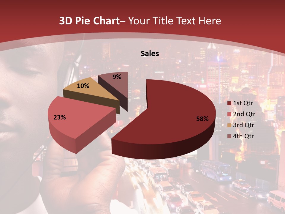 Building Earphones Music PowerPoint Template