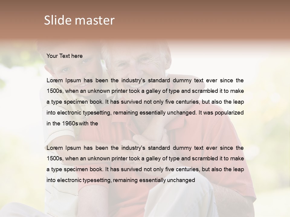 Male Countryside Smiling PowerPoint Template