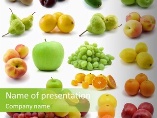 Plum Grape Abundance PowerPoint Template