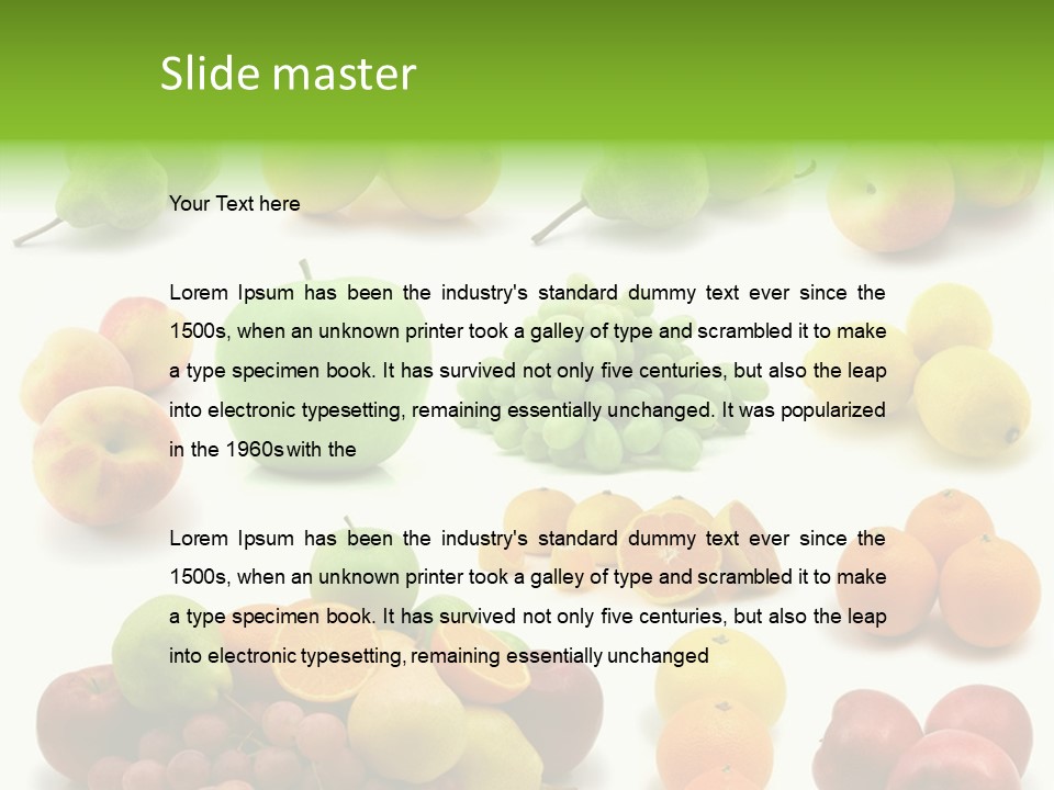 Plum Grape Abundance PowerPoint Template
