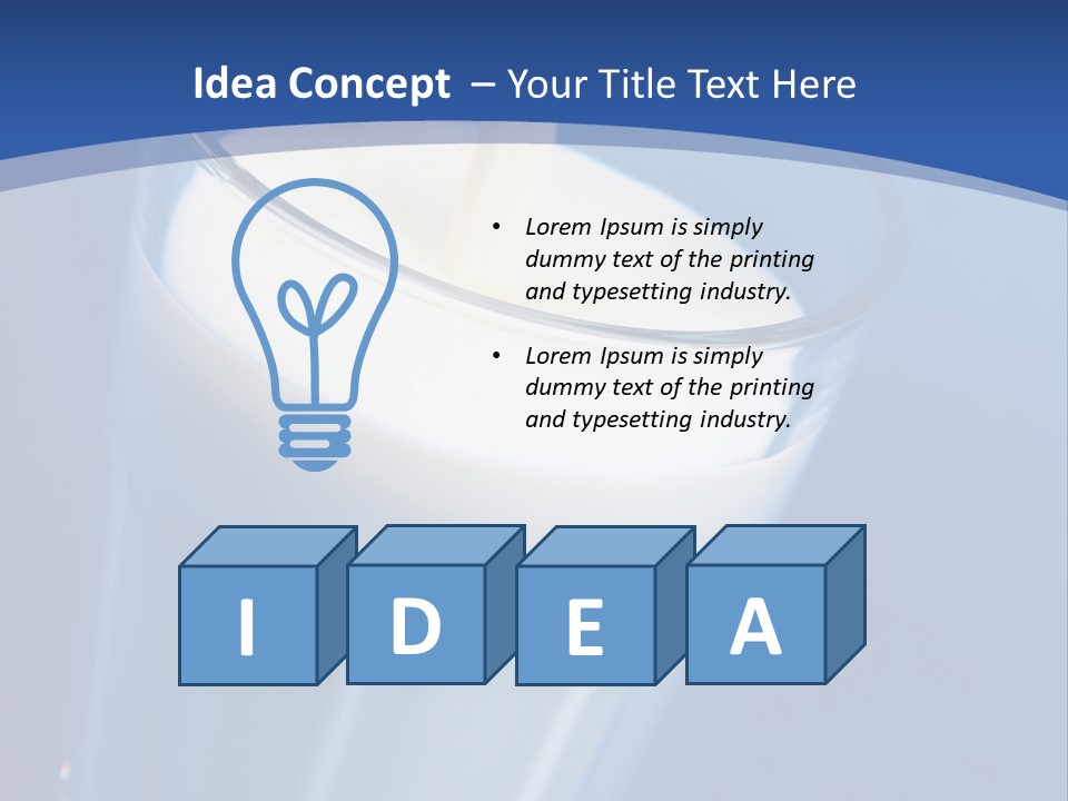 Dairy Ingredients Baby PowerPoint Template