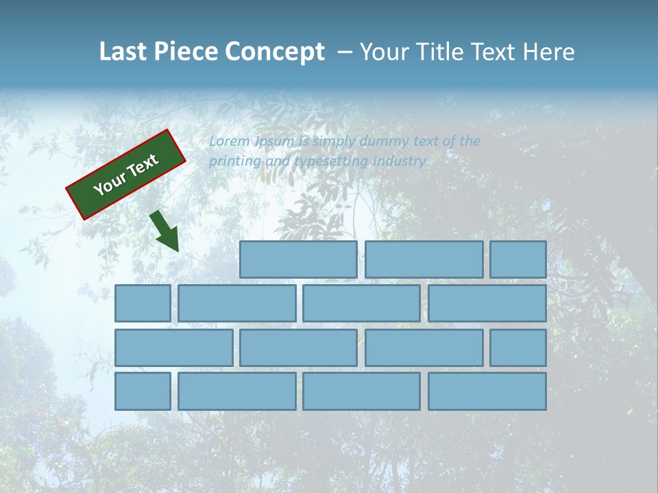 Shadow Rainforest Sun PowerPoint Template