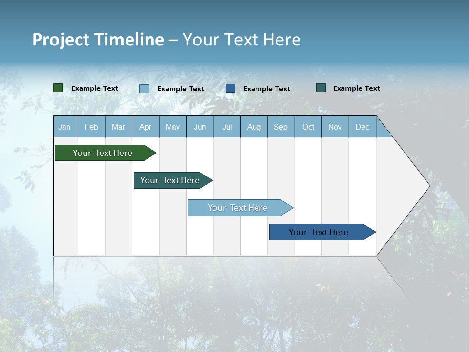 Shadow Rainforest Sun PowerPoint Template