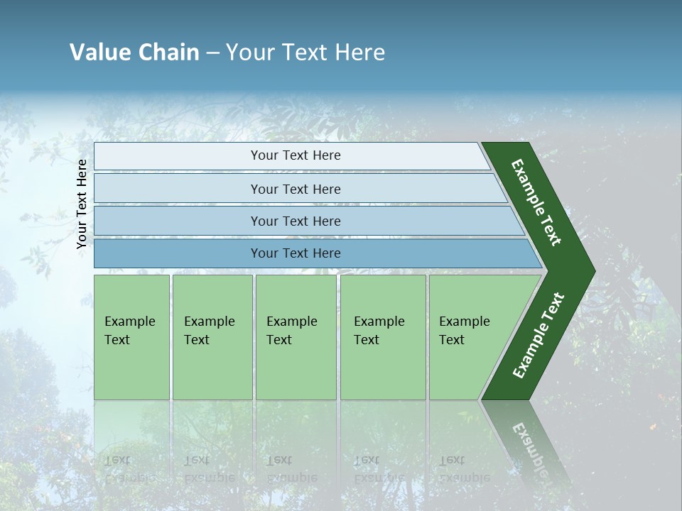 Shadow Rainforest Sun PowerPoint Template