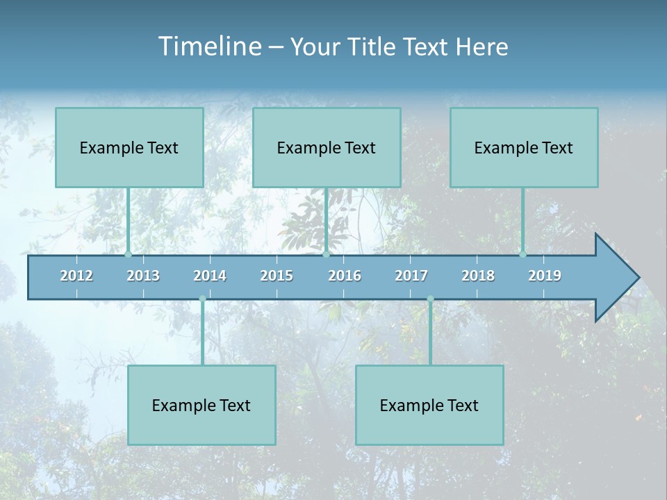 Shadow Rainforest Sun PowerPoint Template
