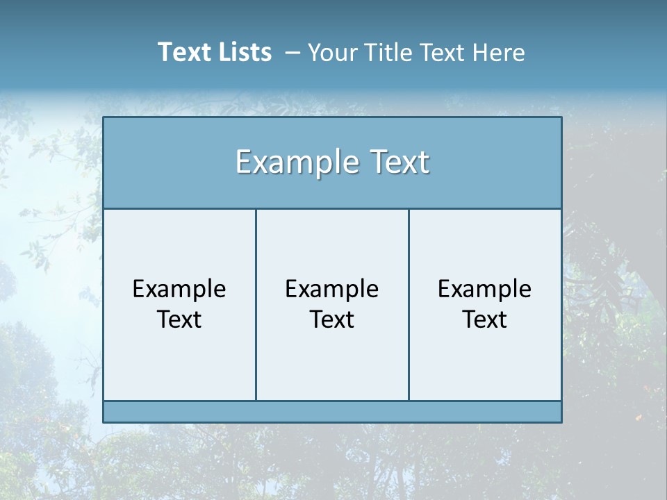 Shadow Rainforest Sun PowerPoint Template