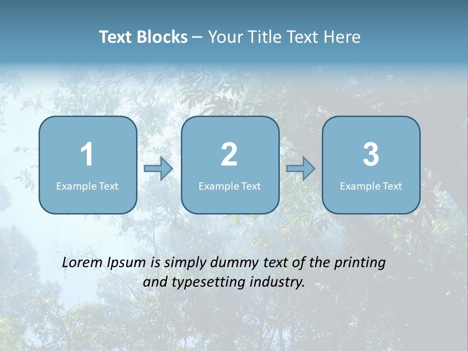 Shadow Rainforest Sun PowerPoint Template