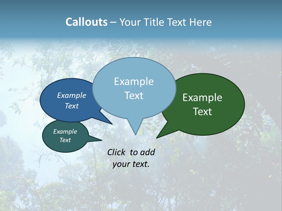 Shadow Rainforest Sun PowerPoint Template