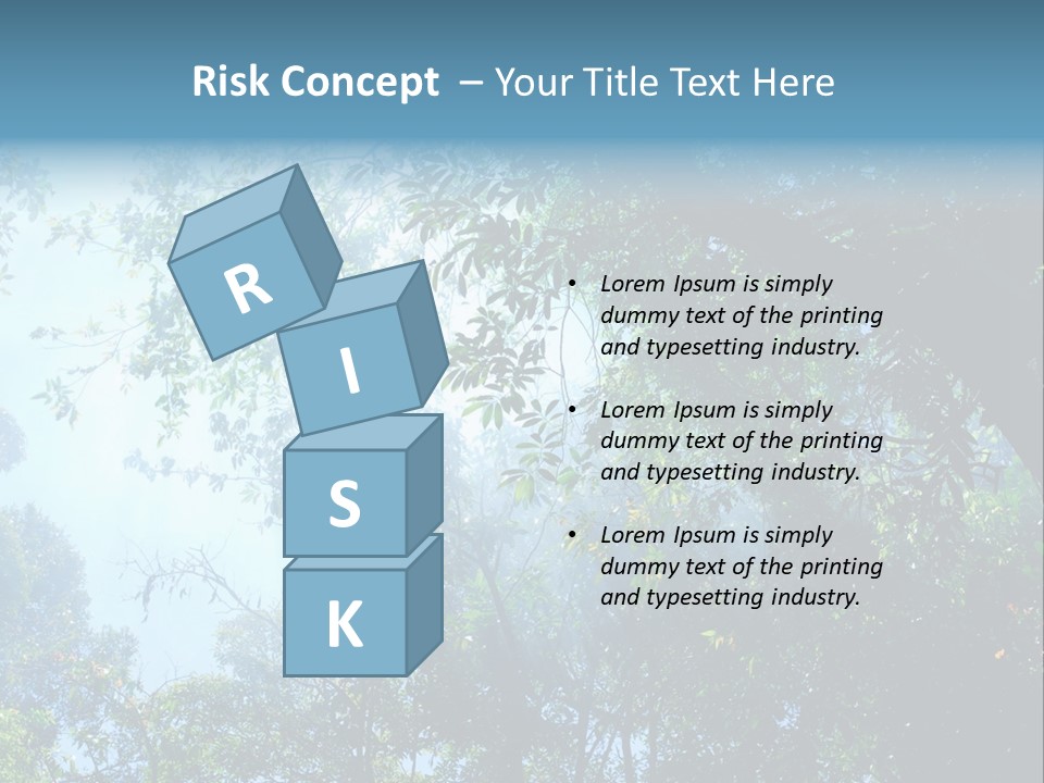 Shadow Rainforest Sun PowerPoint Template