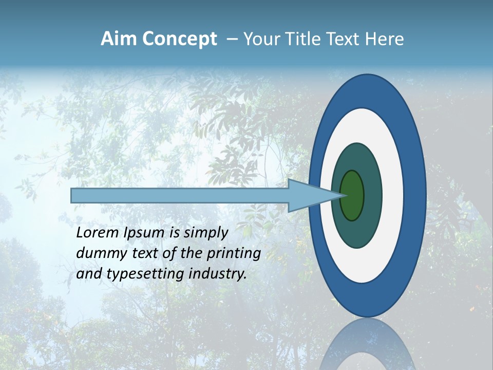 Shadow Rainforest Sun PowerPoint Template