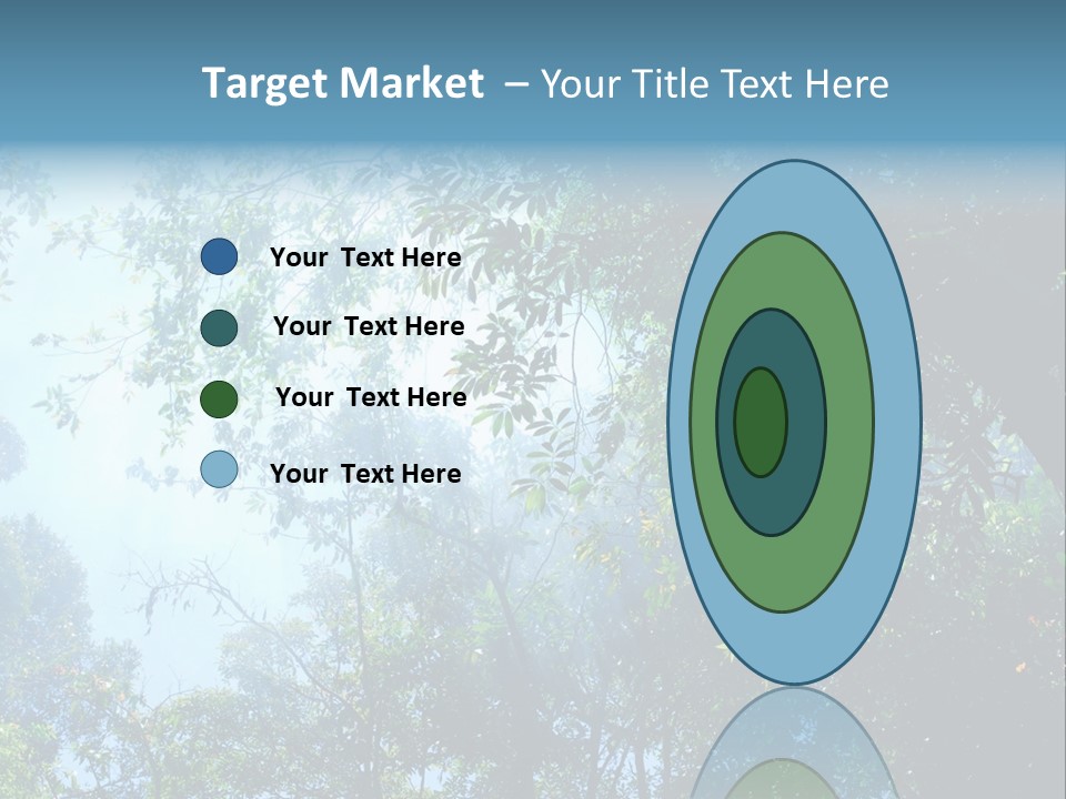 Shadow Rainforest Sun PowerPoint Template