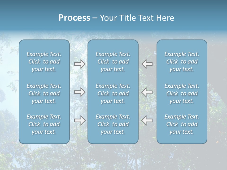 Shadow Rainforest Sun PowerPoint Template
