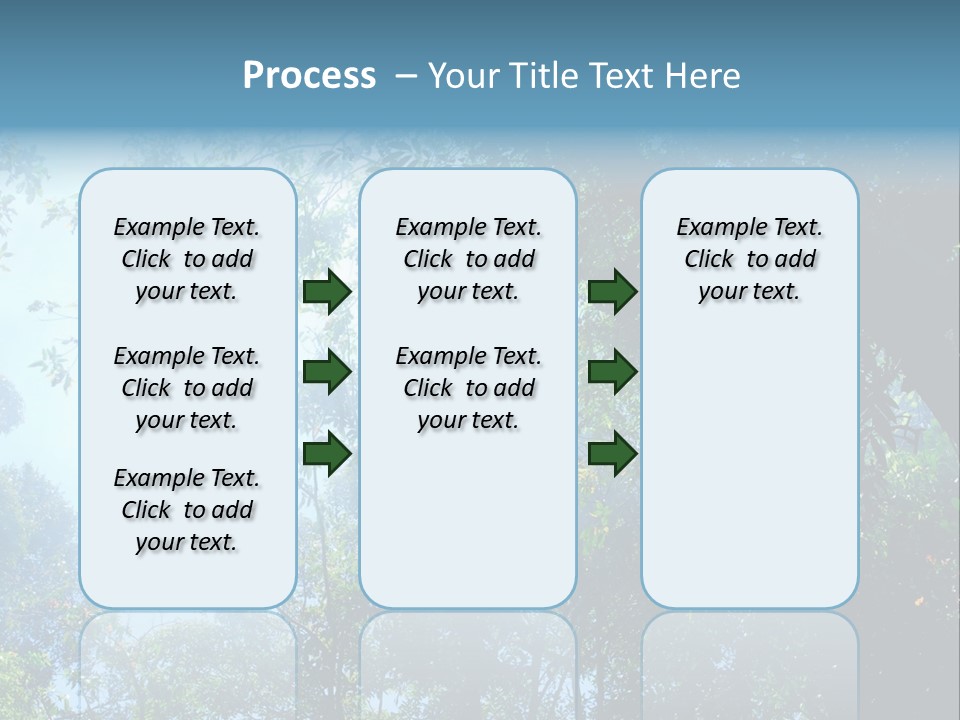 Shadow Rainforest Sun PowerPoint Template