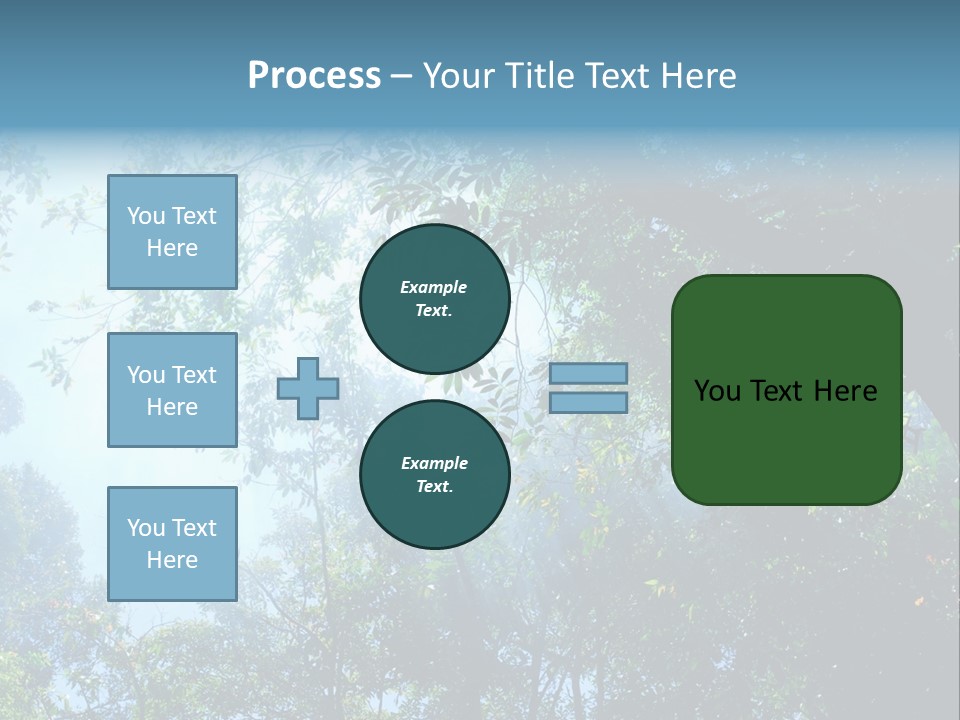 Shadow Rainforest Sun PowerPoint Template