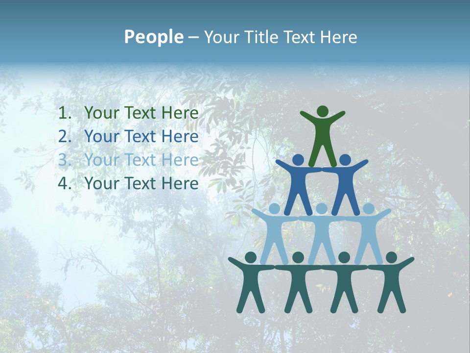 Shadow Rainforest Sun PowerPoint Template