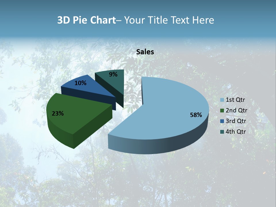 Shadow Rainforest Sun PowerPoint Template