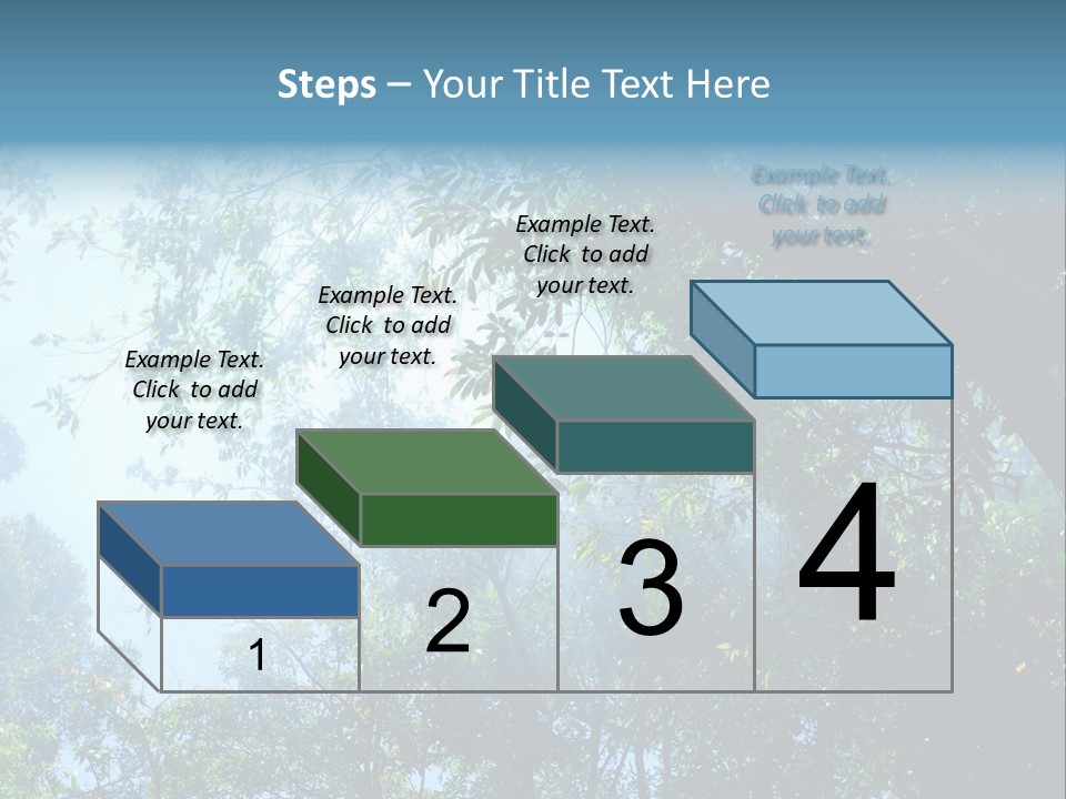 Shadow Rainforest Sun PowerPoint Template
