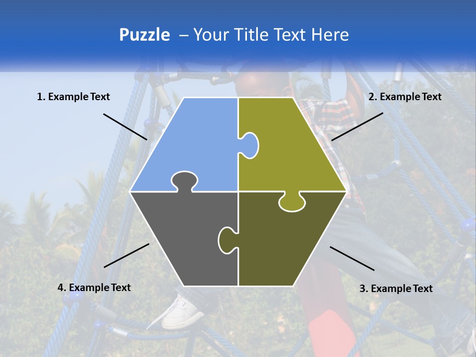 Black Child Handsome Black PowerPoint Template