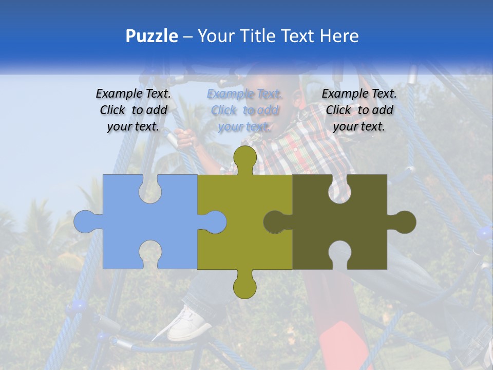 Black Child Handsome Black PowerPoint Template