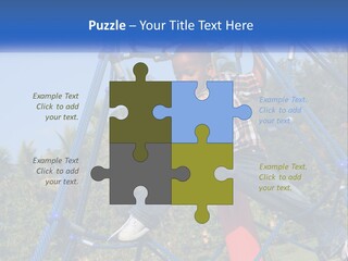 Black Child Handsome Black PowerPoint Template