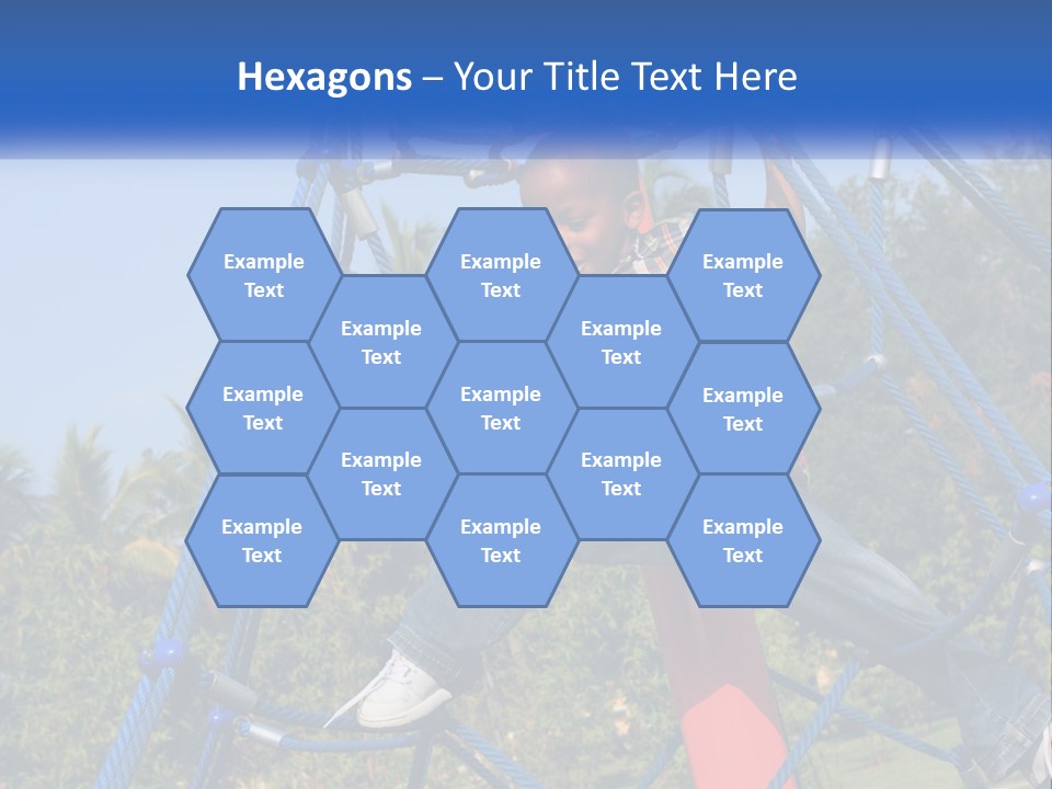 Black Child Handsome Black PowerPoint Template