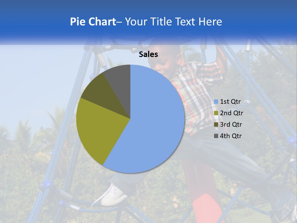 Black Child Handsome Black PowerPoint Template