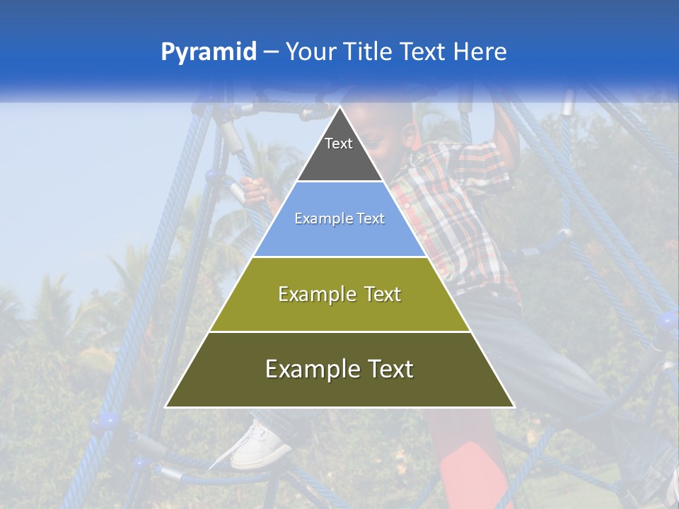 Black Child Handsome Black PowerPoint Template