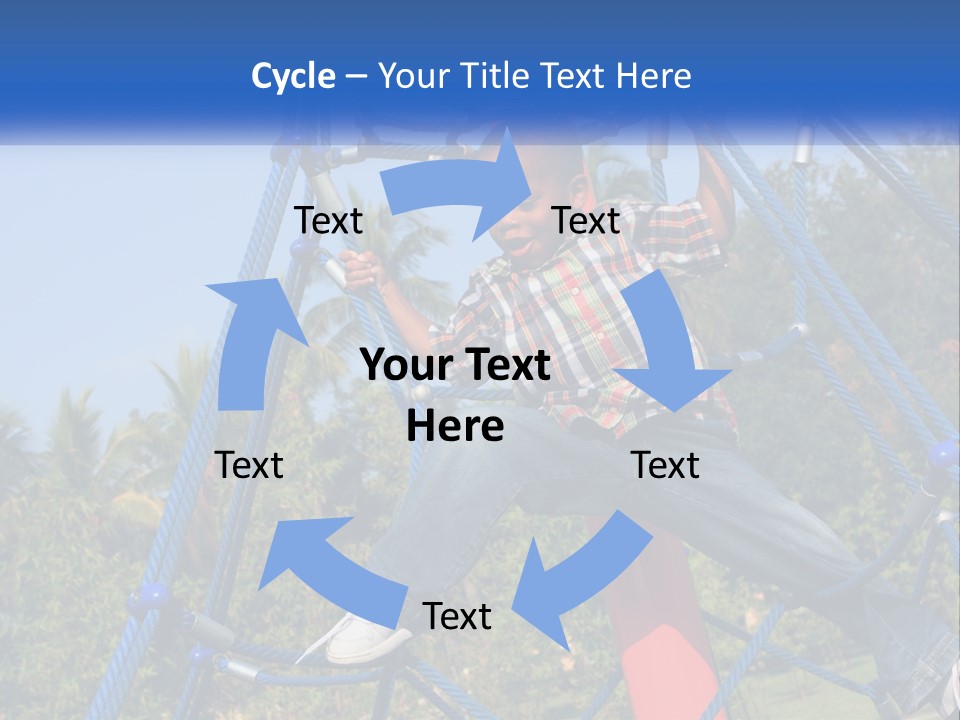 Black Child Handsome Black PowerPoint Template