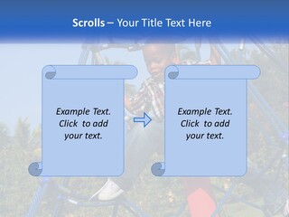 Black Child Handsome Black PowerPoint Template