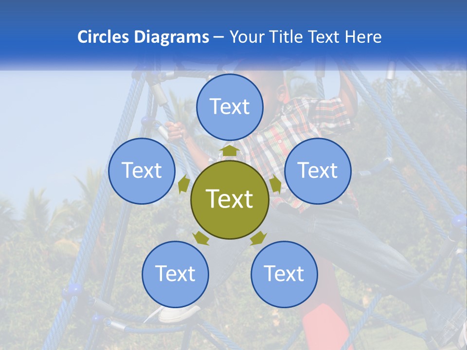 Black Child Handsome Black PowerPoint Template