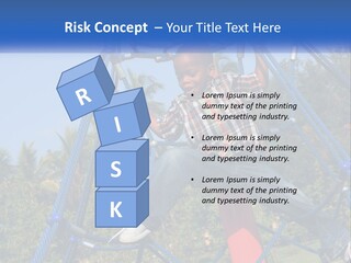 Black Child Handsome Black PowerPoint Template