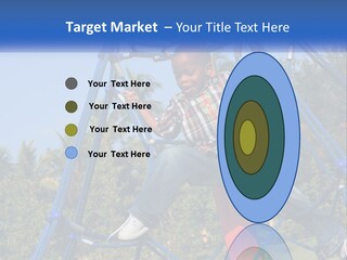 Black Child Handsome Black PowerPoint Template