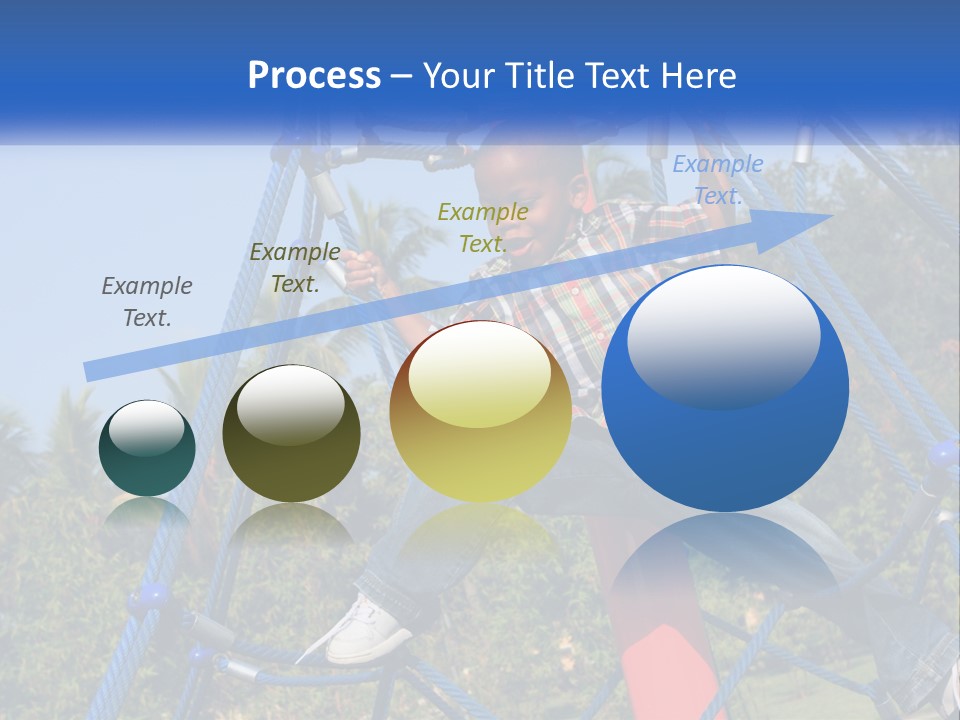 Black Child Handsome Black PowerPoint Template