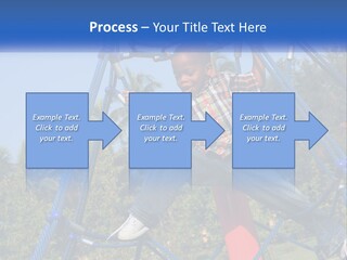 Black Child Handsome Black PowerPoint Template