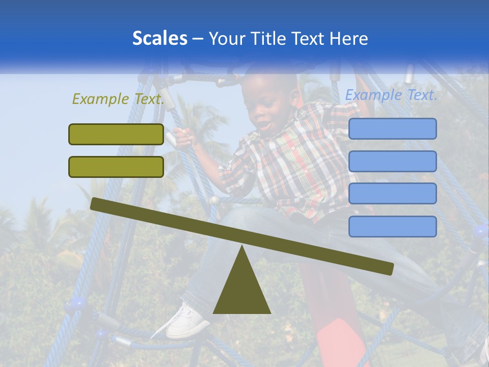 Black Child Handsome Black PowerPoint Template