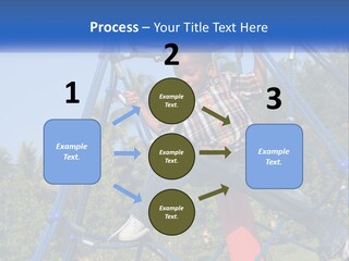 Black Child Handsome Black PowerPoint Template