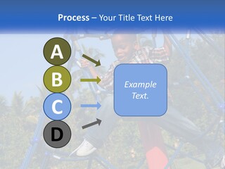 Black Child Handsome Black PowerPoint Template